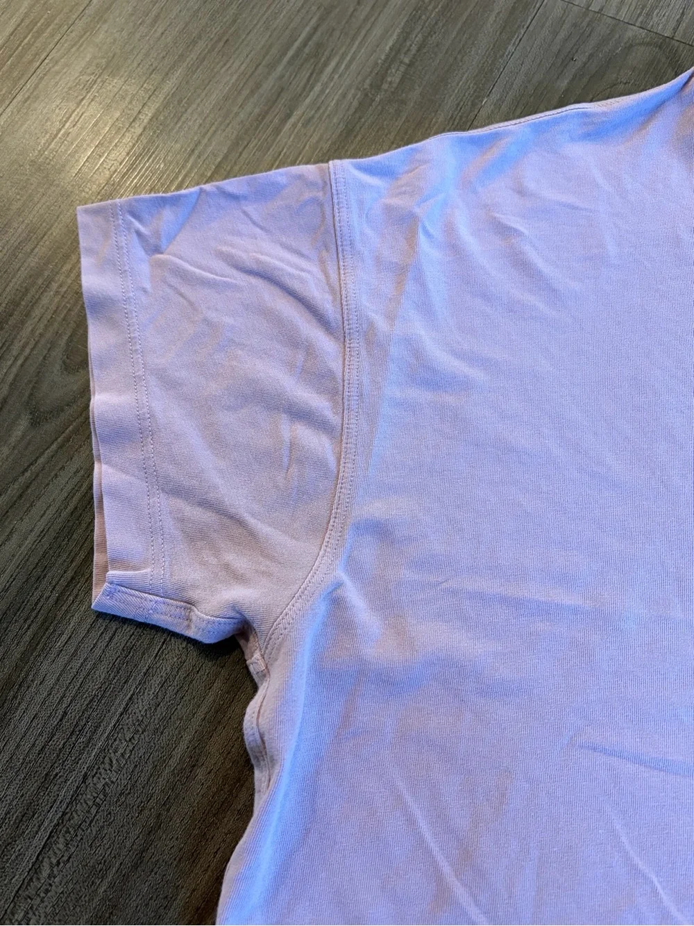 Lululemon All Yours Cropped Tee in Rose Blush
